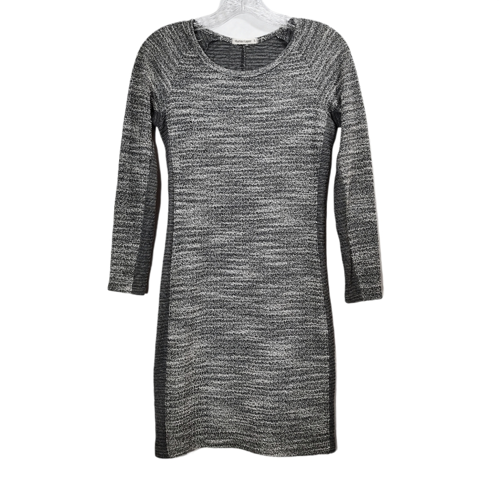 Marine Layer Gray Knit Bodycon Dress Mini Sz Small